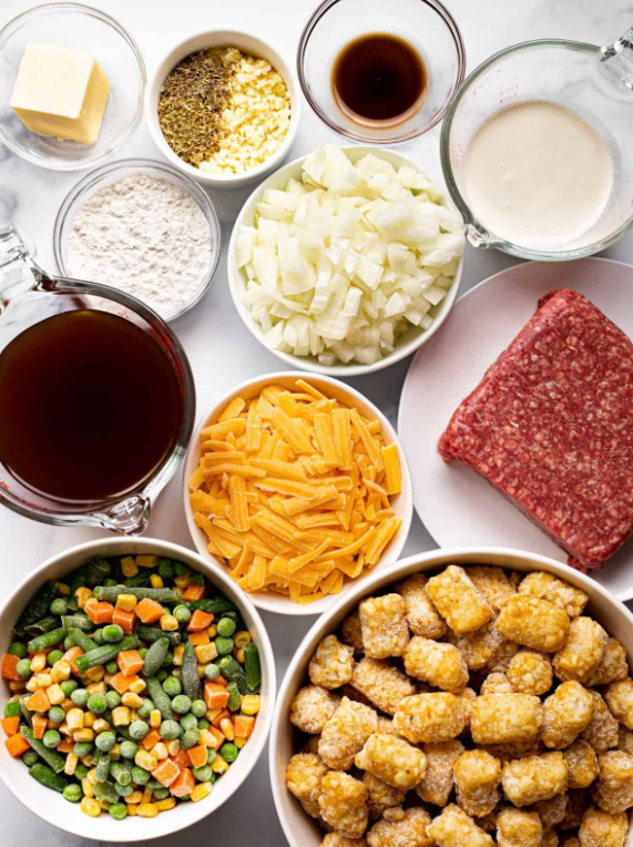 Sloppy Joe Tater Tot Casserole