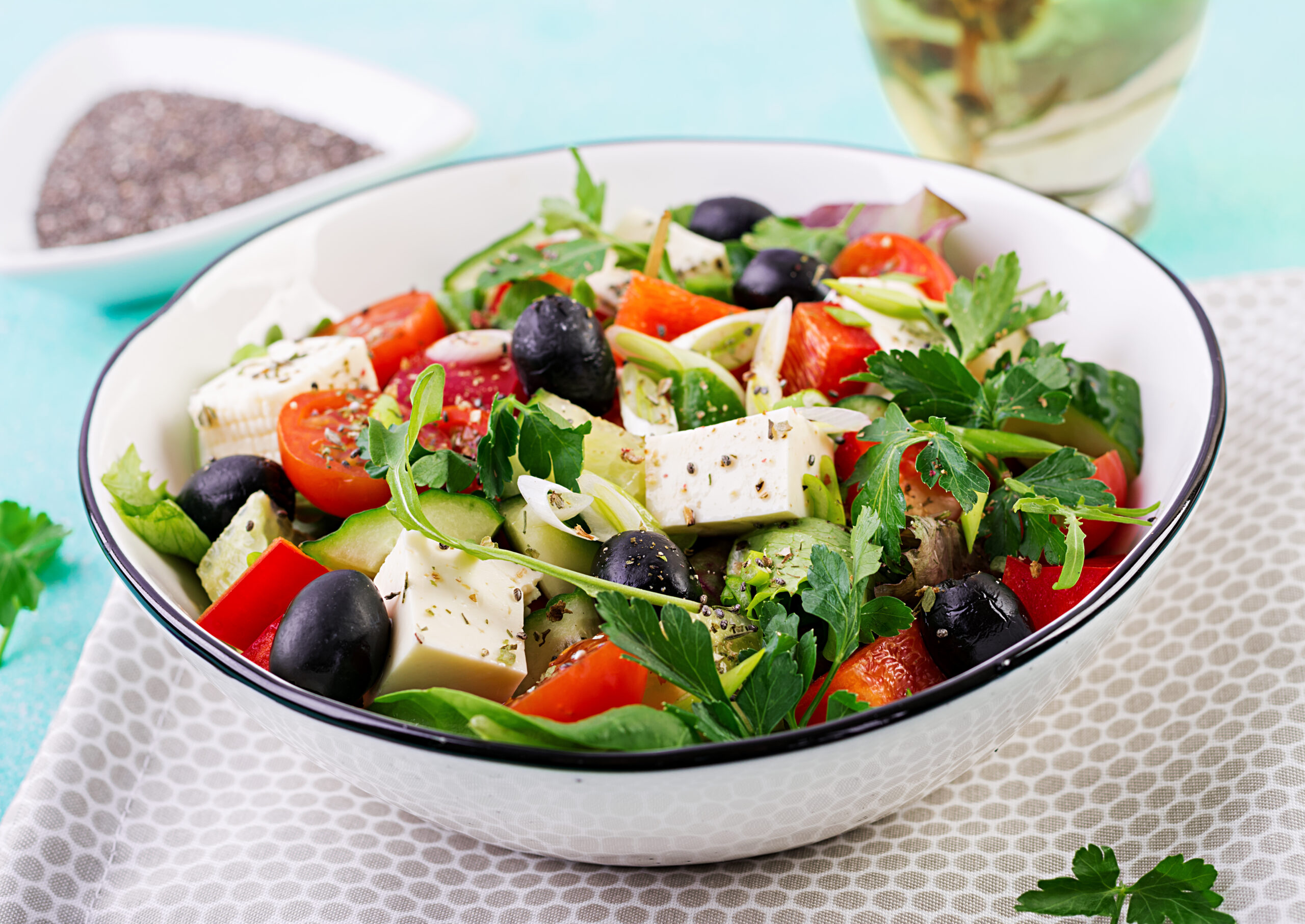 mediterranean lamb salad