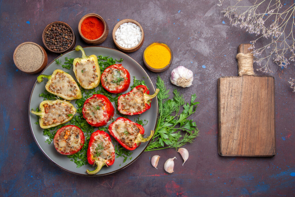 Lamb Stuffed Bell Peppers