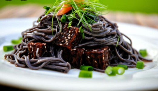 Black Bean Noodles Vegetarian Recipe