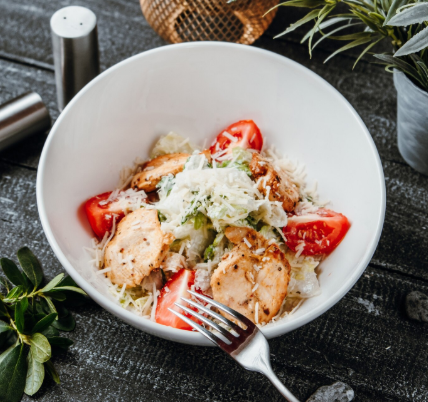 the Best Chicken Caesar Pasta Salad