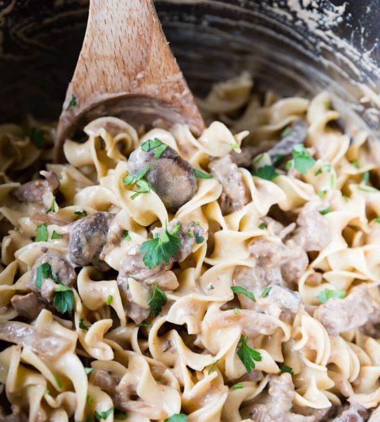 Creamy Instant Pot Beef Stroganoff