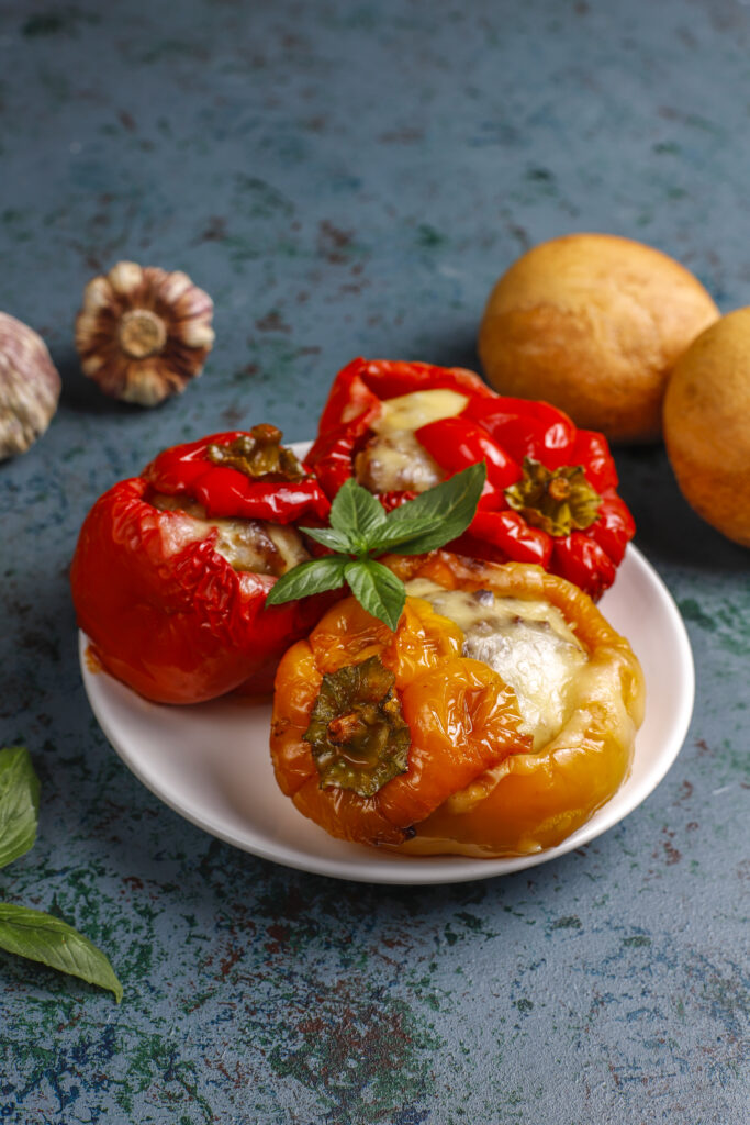 Mediterranean Turkey Stuffed Peppers