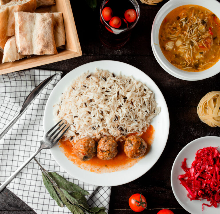 Turkish Meatballs with Rice