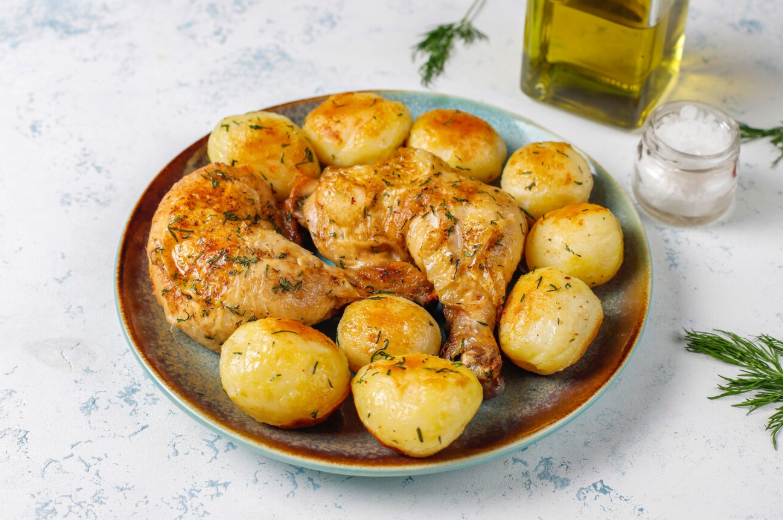 Baked Chicken Leg Quarters