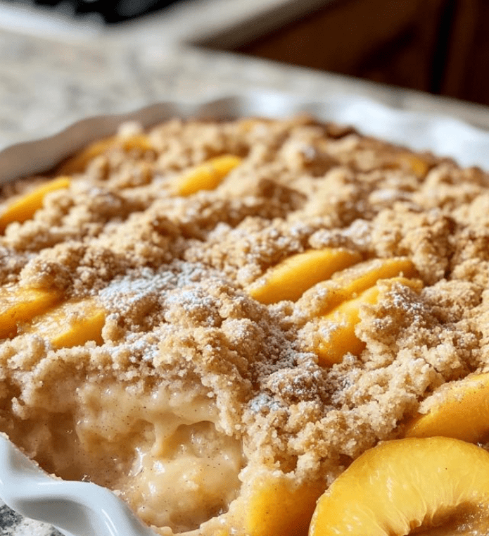 Peach Dump Cake Recipe