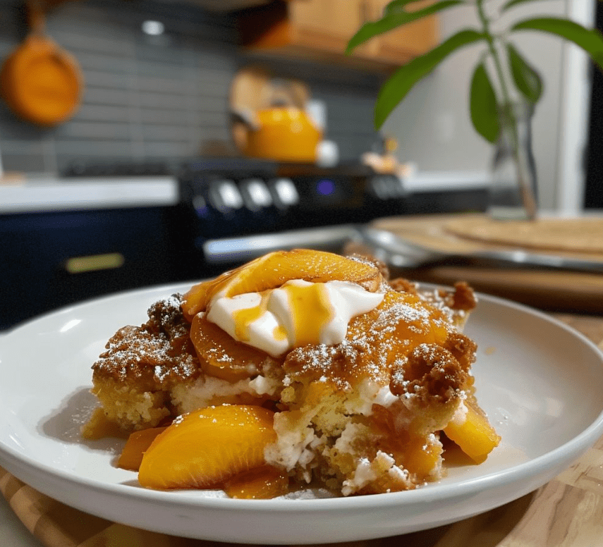 Peach Dump Cake Recipe