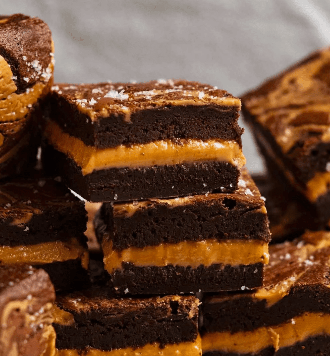 Peanut Butter Stuffed Brownies