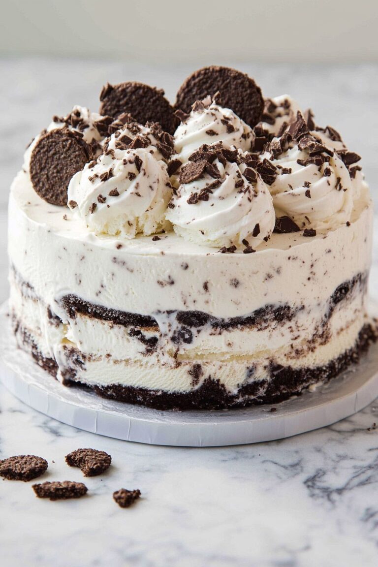 Cookies and Cream Ice Cream Cake