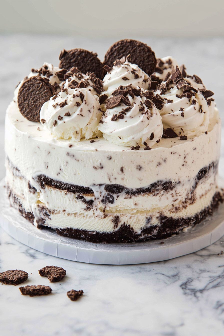 Cookies and Cream Ice Cream Cake