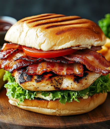 Grilled Chicken Cordon Bleu Sandwich