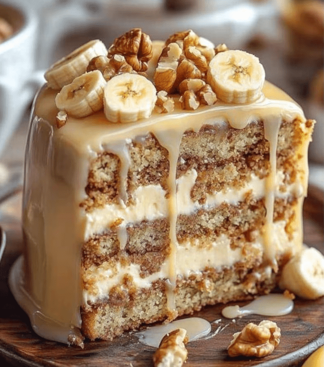 Southern Creamy Pecan Cake