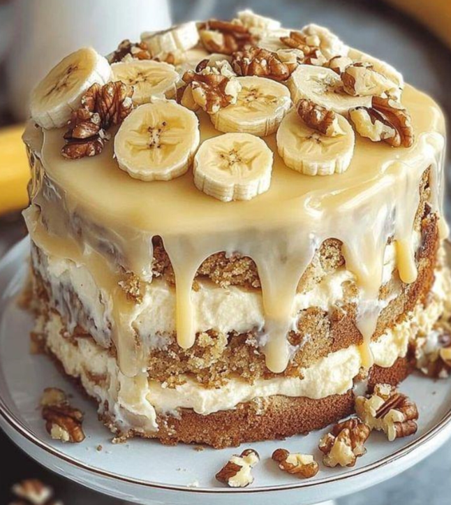 Southern Creamy Pecan Cake