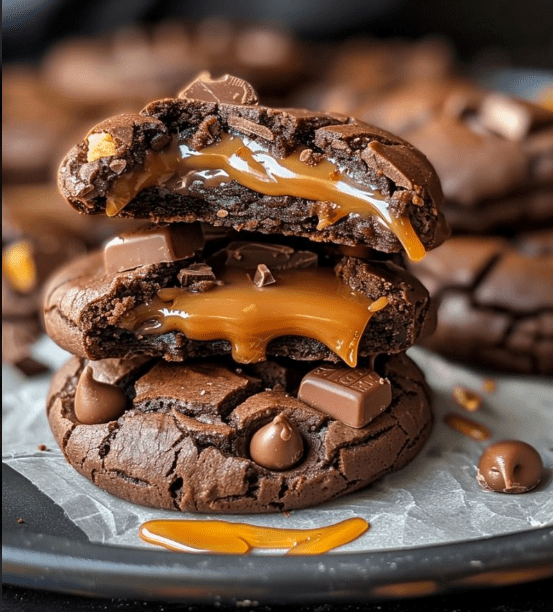 Chocolate Caramel Cookies