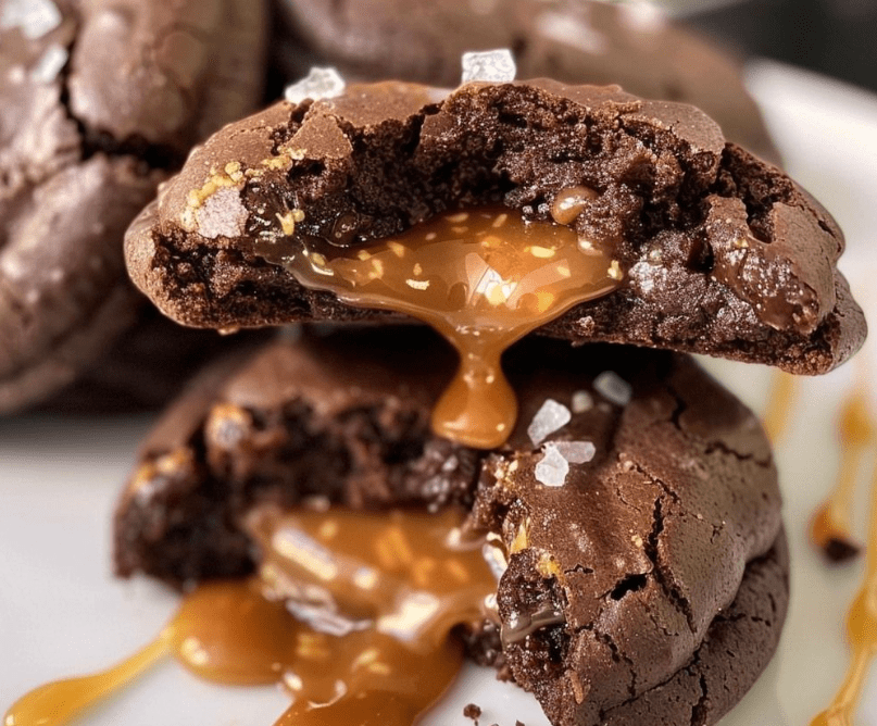 Chocolate Caramel Cookies