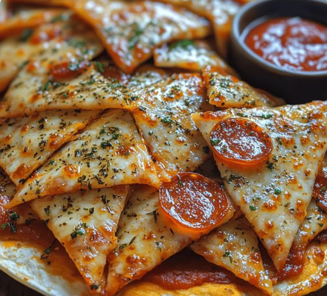 Crunchy Pizza Chips