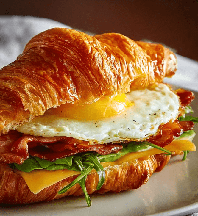 Croissant Breakfast Sandwich