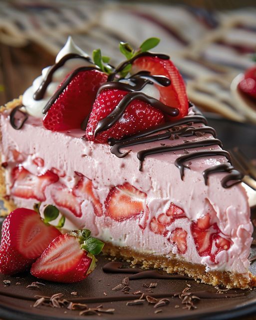 Luscious Strawberry Dream Cheesecake