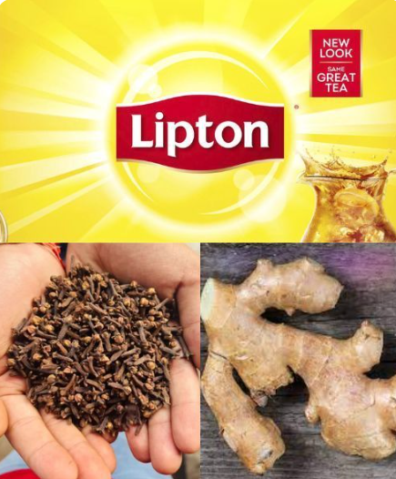 Mix Lipton, Cloves, and Ginger Tea