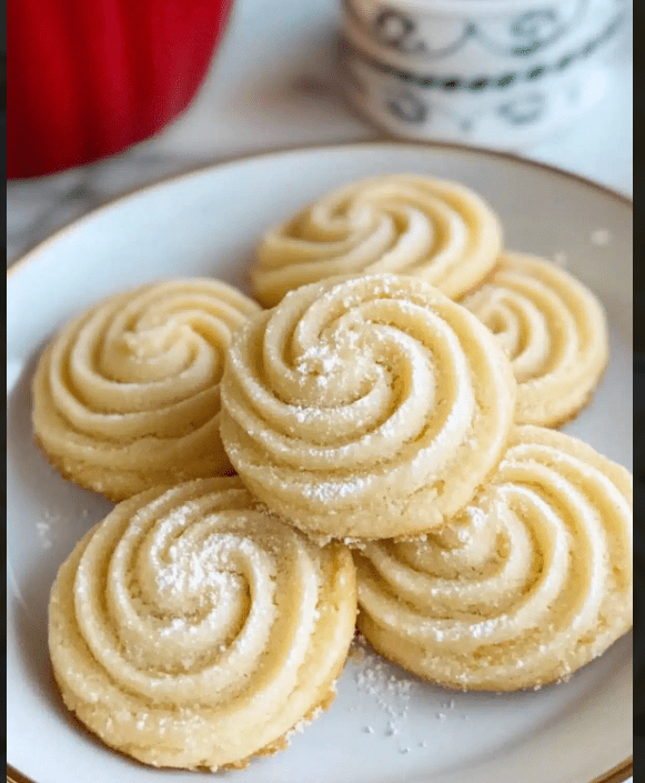 Easy Piped Butter Cookies