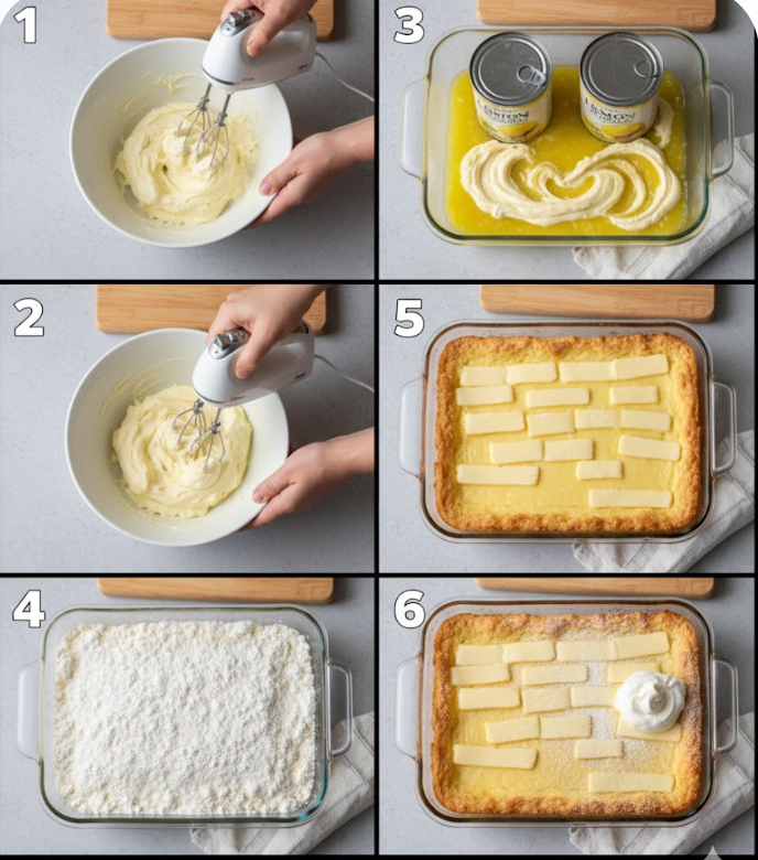 Lemon Cream Cheese Dump Cake