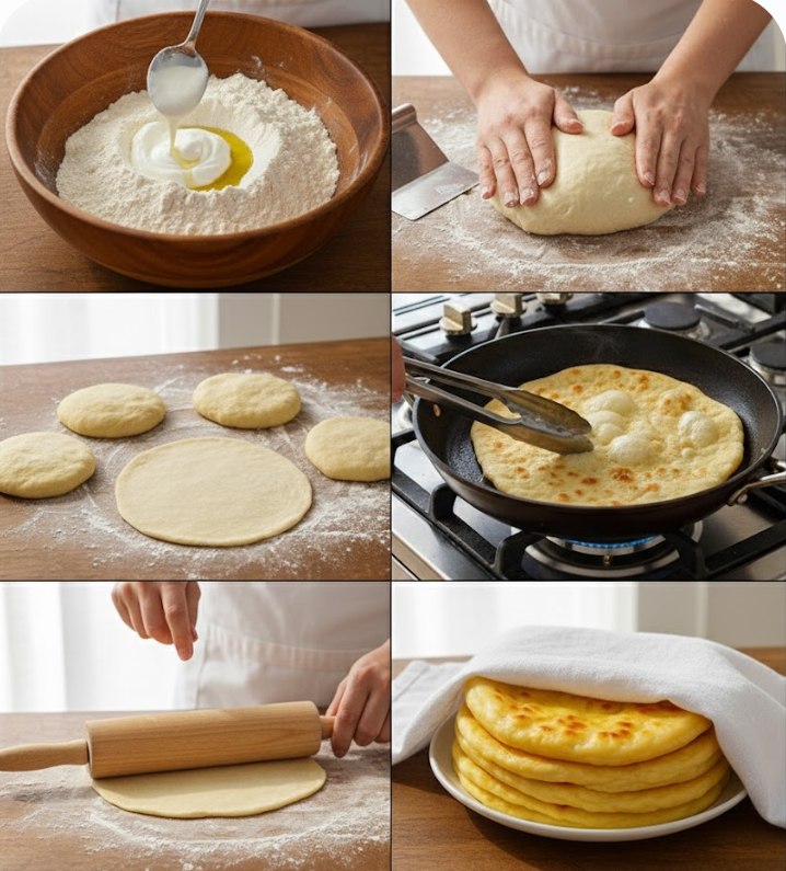 Bread in 10 minutes! No oven