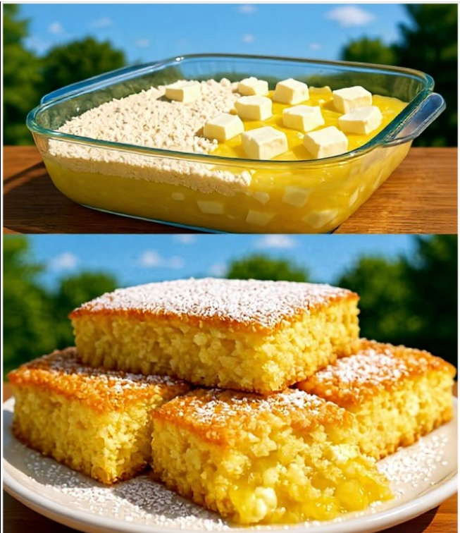 Lemon Cream Cheese Dump Cake