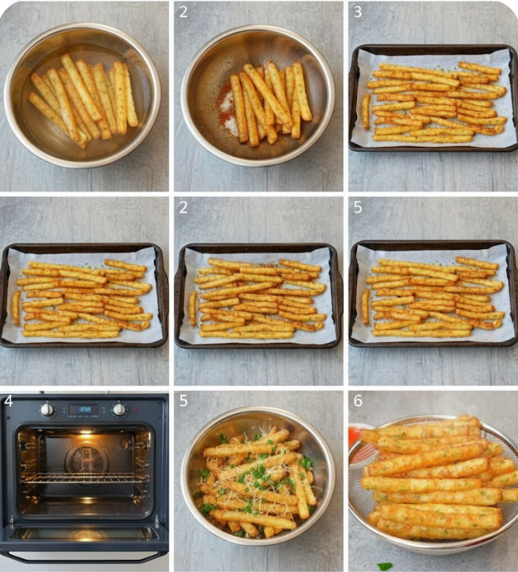 Baked Garlic Parmesan Fries