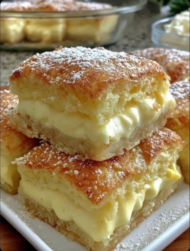 Vanilla Custard Cream Squares