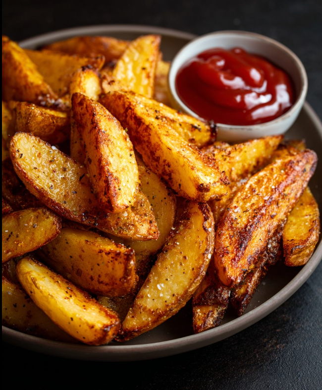 Homemade KFC Potato Wedges