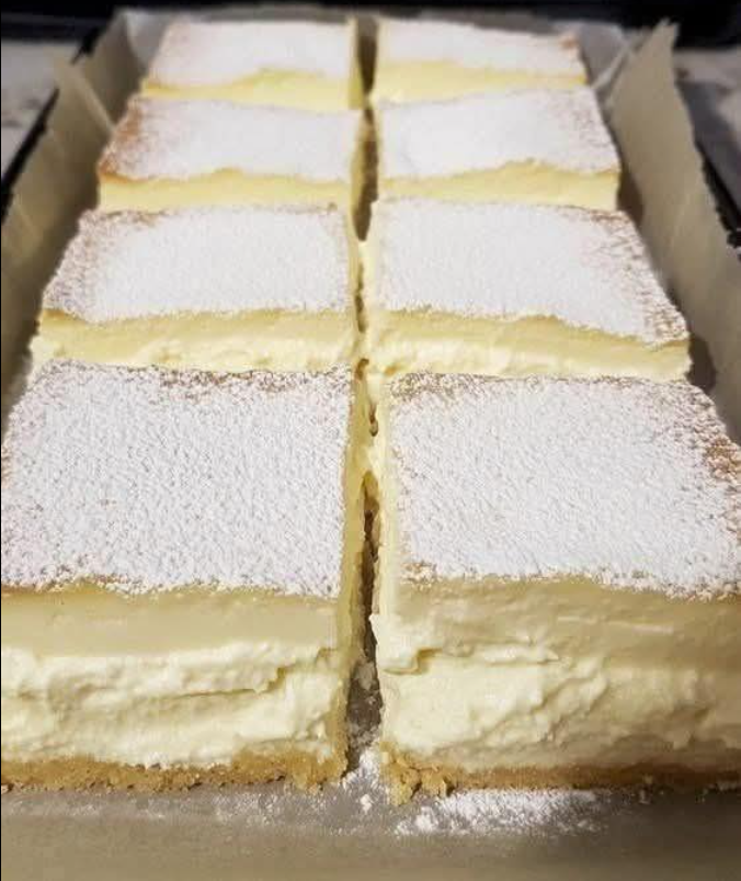 Vanilla Custard Cream Squares