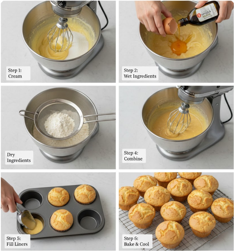 Perfect Vanilla Cupcakes