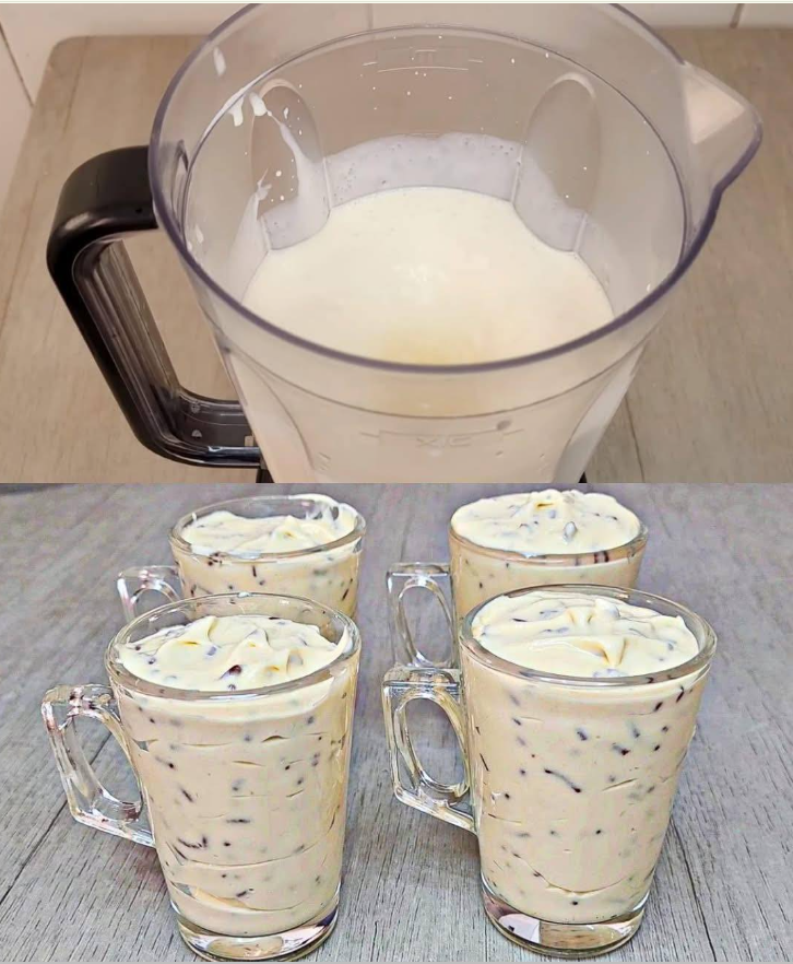 Dessert made in a blender