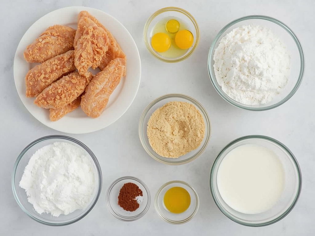 A neatly arranged table with all the ingredients for homemade